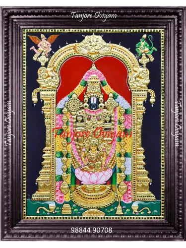 Balaji Painting With Lakshmi Tanjore Painting
